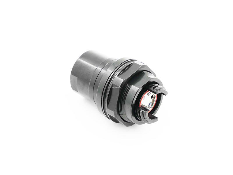 MIL-DTL-83526 Compatible con HMA IP68 para entornos hostiles Adaptador de fibra &oacute;ptica de acoplador de conector h&iacute;brido de haz expandido a LC de 2 n&uacute;cleos y 4 n&uacute;cleos