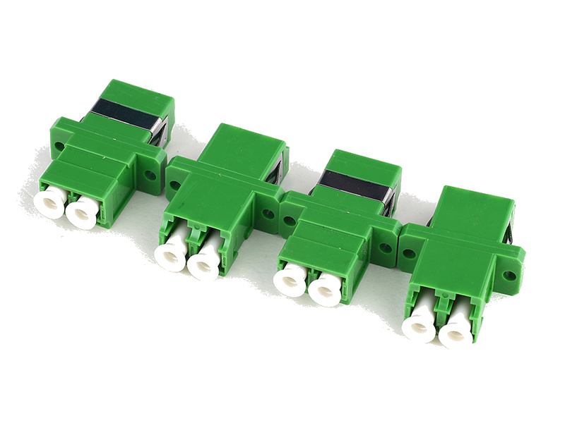 Adaptador d&uacute;plex monomodo de fibra &oacute;ptica tipo alto-bajo FTTH LC APC SM DX