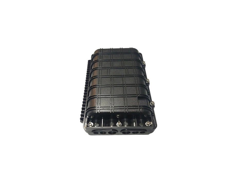 Caja de juntas de cierre de empalme de fibra &oacute;ptica, cable de ca&iacute;da en l&iacute;nea, resistente al agua, 48 n&uacute;cleos, 3 en 3 salidas, subterr&aacute;neo