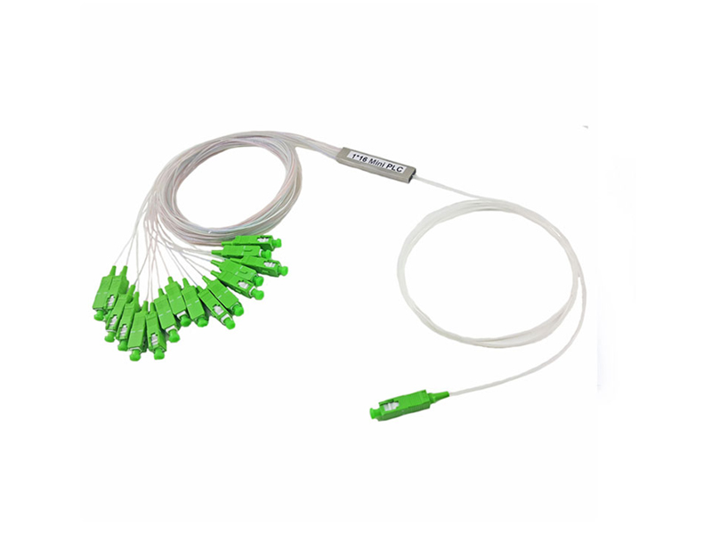 Micro PLC de fibra &oacute;ptica divisor 1x16 SC/APC modo &uacute;nico G657A1/A2 /G652D 900um tubo de acero Mini FTTH PON CATV GPON/BPON/EPON