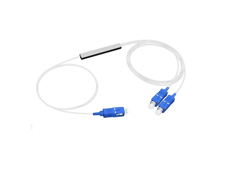 Micro PLC de fibra &oacute;ptica divisor 1x2 SC/UPC modo &uacute;nico G657A1/A2 /G652d 900um tubo de acero Mini FTTH PON CATV GPON/BPON/EPON