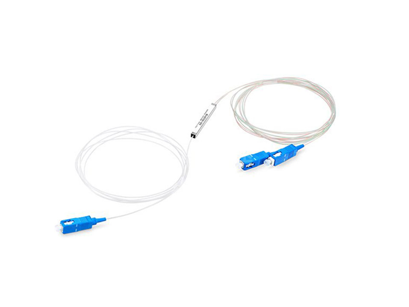 Micro PLC de fibra &oacute;ptica divisor 1x2 SC/UPC modo &uacute;nico G657A1/A2 /G652d 900um tubo de acero Mini FTTH PON CATV GPON/BPON/EPON