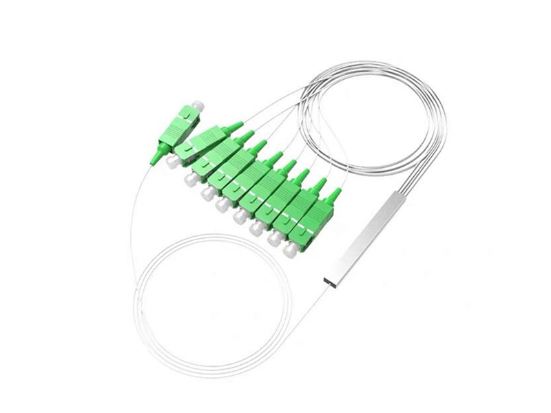 Micro PLC de fibra &oacute;ptica divisor 1x8 SC/APC modo &uacute;nico G657A1/A2 /G652D 900um tubo de acero Mini FTTH PON CATV GPON/BPON/EPON