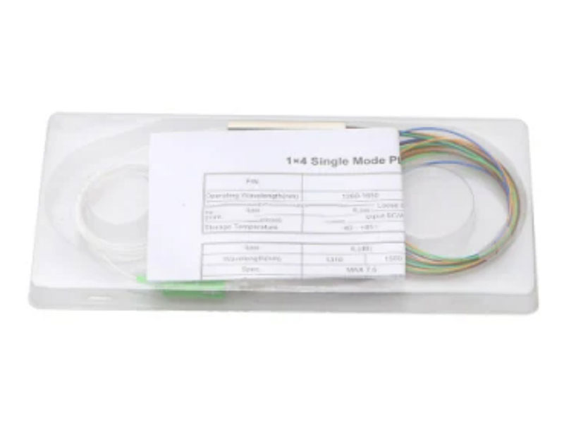 Divisor micro PLC de fibra &oacute;ptica 1x4 SC/APC modo &uacute;nico G657A1/A2/G652D 900um tubo de acero Mini FTTH PON CATV GPON/BPON/EPON