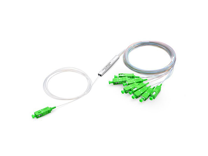 Micro PLC de fibra &oacute;ptica divisor 1x8 SC/APC modo &uacute;nico G657A1/A2 /G652D 900um tubo de acero Mini FTTH PON CATV GPON/BPON/EPON