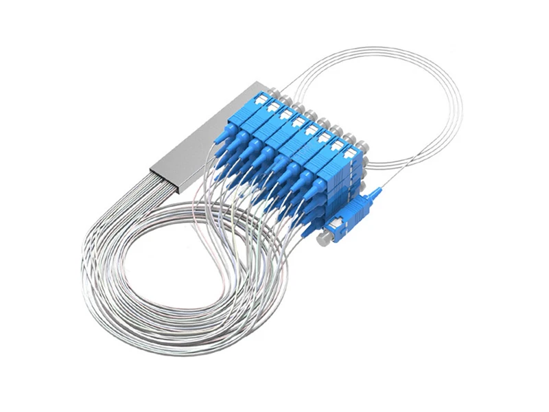 Micro PLC de fibra &oacute;ptica divisor 1x32 SC/UPC modo &uacute;nico G657A1/A2 /G652D 900um tubo de acero Mini FTTH PON CATV GPON/BPON/EPON