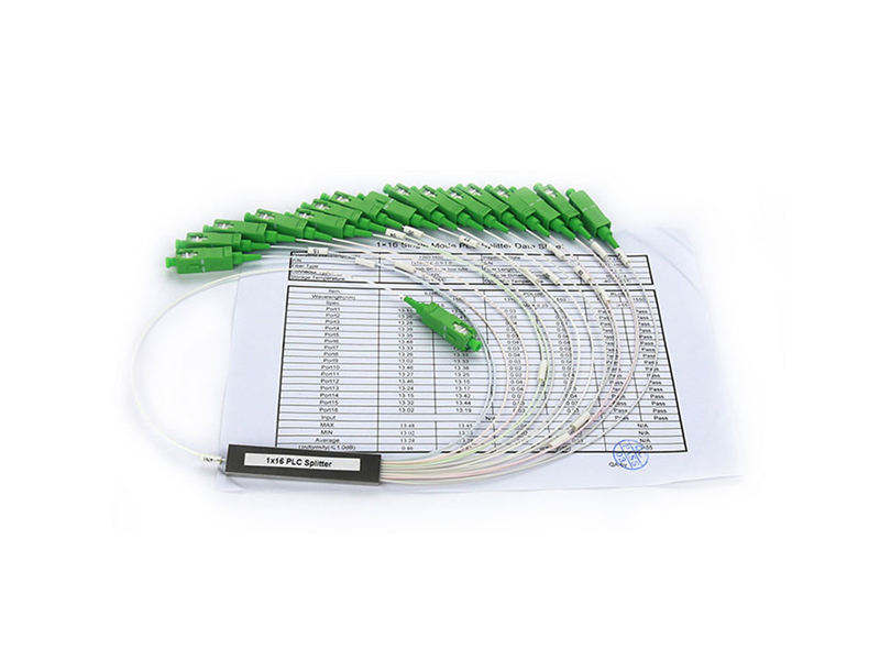 Micro PLC de fibra &oacute;ptica divisor 1x16 SC/APC modo &uacute;nico G657A1/A2 /G652D 900um tubo de acero Mini FTTH PON CATV GPON/BPON/EPON