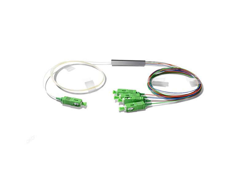 Divisor micro PLC de fibra &oacute;ptica 1x4 SC/APC modo &uacute;nico G657A1/A2/G652D 900um tubo de acero Mini FTTH PON CATV GPON/BPON/EPON