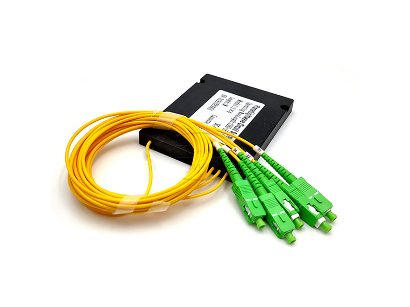 Divisor PLC de fibra &oacute;ptica Ftth tipo caja de pl&aacute;stico ABS 1x4 Sc Apc Ftth