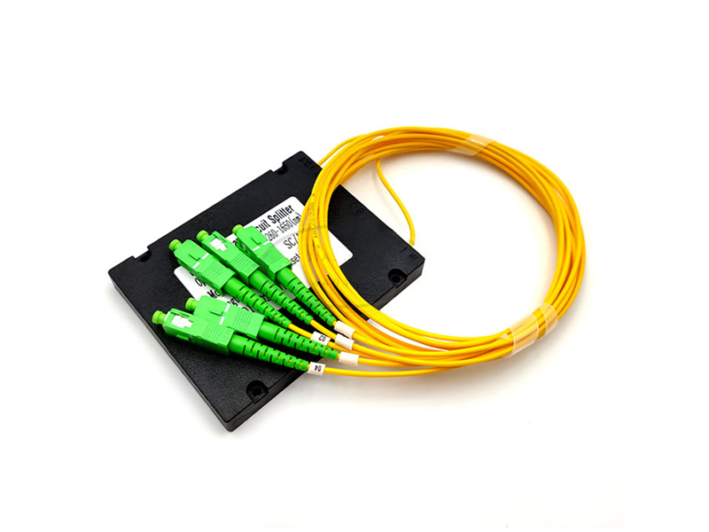 Divisor PLC de fibra &oacute;ptica Ftth tipo caja de pl&aacute;stico ABS 1x4 Sc Apc Ftth