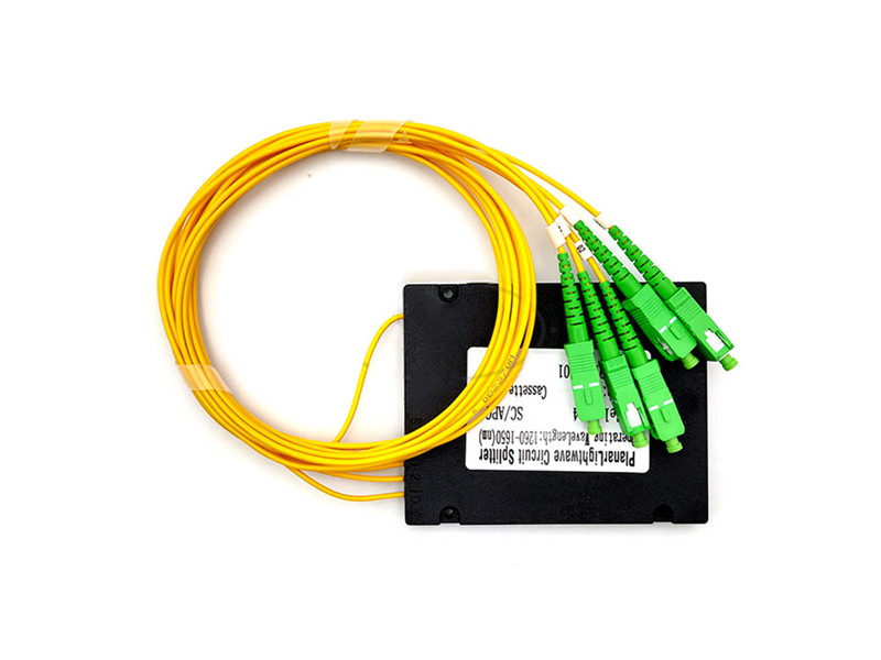 Divisor PLC de fibra &oacute;ptica Ftth tipo caja de pl&aacute;stico ABS 1x4 Sc Apc Ftth
