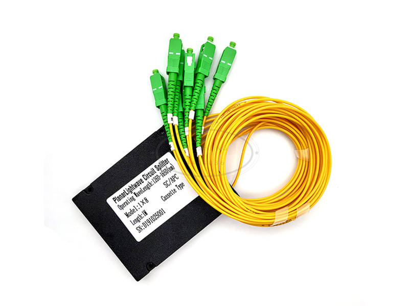 Divisor PLC de fibra &oacute;ptica Ftth tipo caja de pl&aacute;stico Abs 1x8 Sc Apc