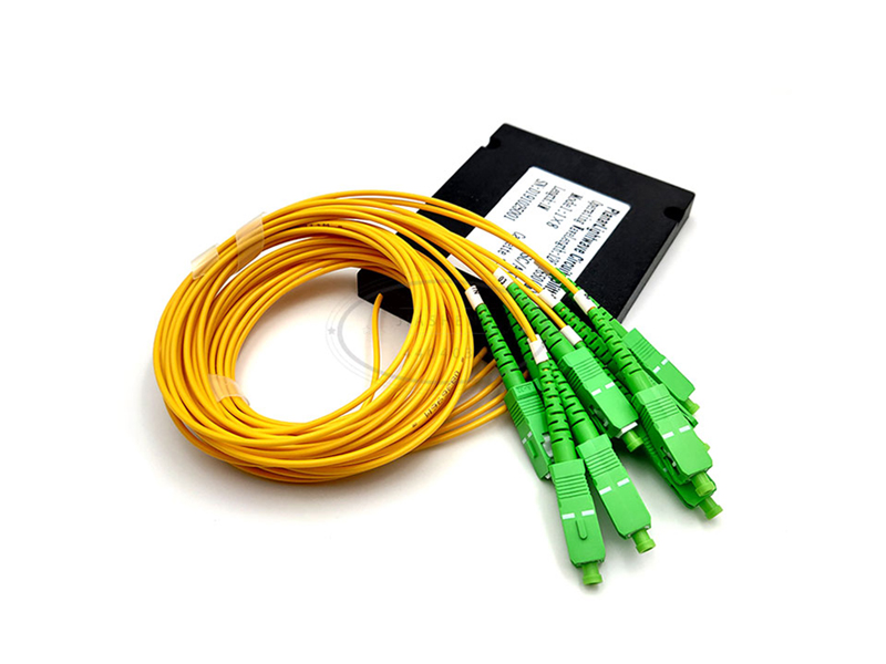Divisor PLC de fibra &oacute;ptica Ftth tipo caja de pl&aacute;stico Abs 1x8 Sc Apc