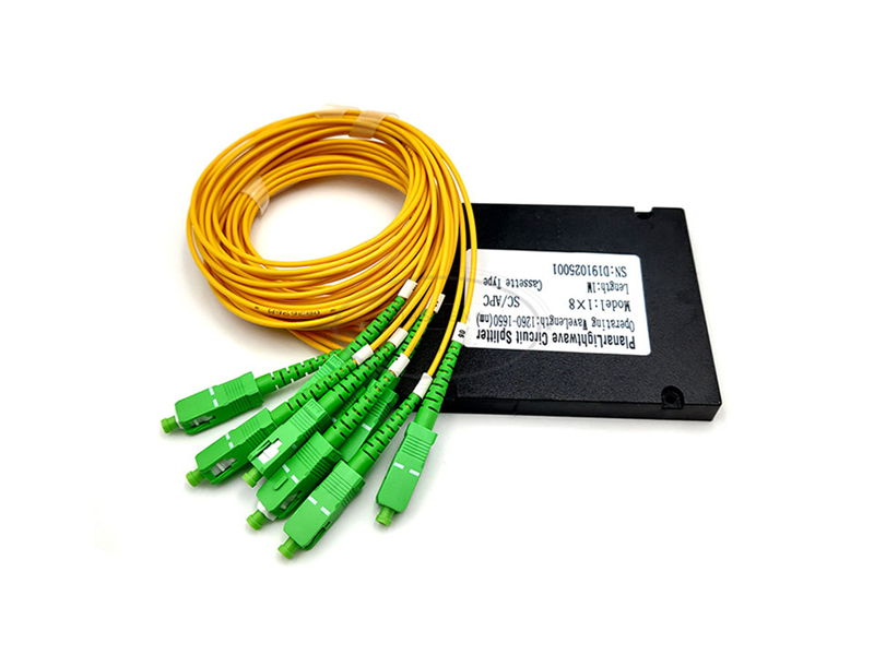 Divisor PLC de fibra &oacute;ptica Ftth tipo caja de pl&aacute;stico Abs 1x8 Sc Apc