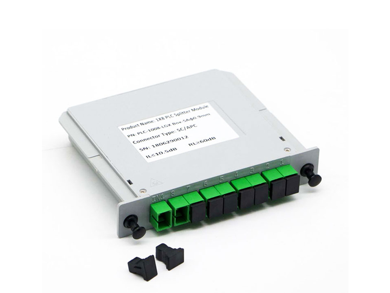 Divisor de fibra &oacute;ptica PLC 1x8, M&oacute;dulo de casete LGX monomodo SC/APC y SC/UPC: precio de f&aacute;brica