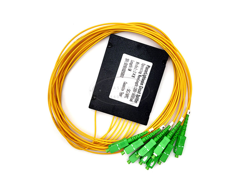 Divisor PLC de fibra &oacute;ptica Ftth tipo caja de pl&aacute;stico Abs 1x8 Sc Apc