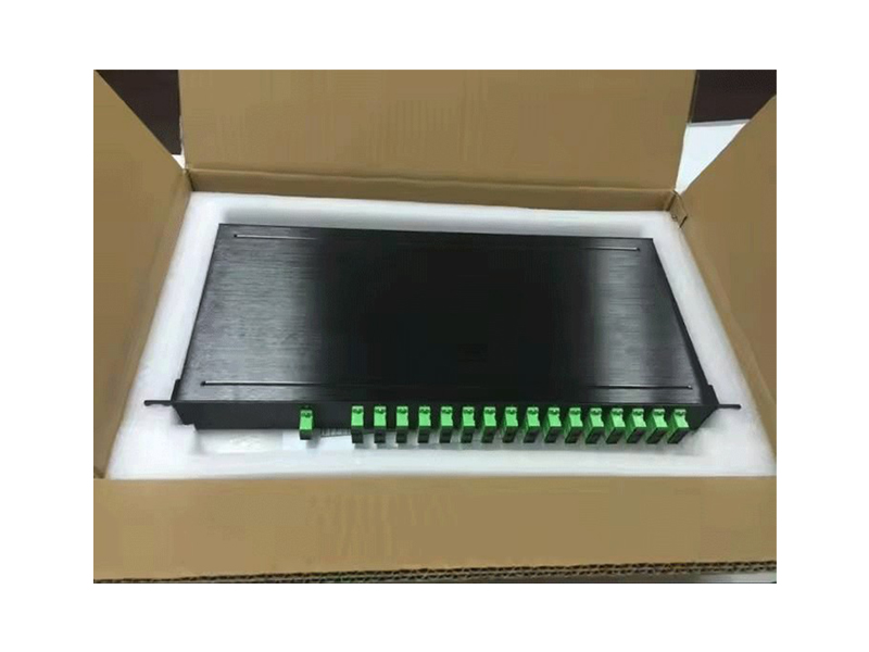 Divisor de fibra &oacute;ptica PLC de 19 pulgadas, 1:16, 1U, altura, tipo RACK, conector SC/APC, marco de distribuci&oacute;n &oacute;ptica, caja de terminales, Panel de conexi&oacute;n