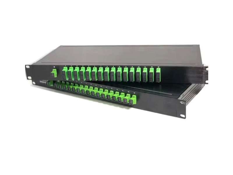 Divisor de fibra &oacute;ptica PLC de 19 pulgadas, 1:16, 1U, altura, tipo RACK, conector SC/APC, marco de distribuci&oacute;n &oacute;ptica, caja de terminales, Panel de conexi&oacute;n