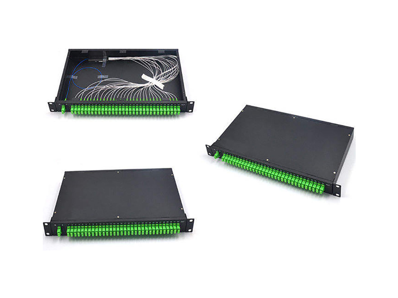 Divisor de fibra &oacute;ptica PLC de 19 pulgadas, 1:32, 1U, altura, tipo RACK, conector SC/APC, marco de distribuci&oacute;n &oacute;ptica, caja de terminales, Panel de conexi&oacute;n