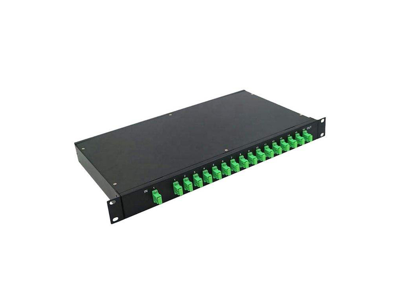Divisor de fibra &oacute;ptica PLC de 19 pulgadas, 1:16, 1U, altura, tipo RACK, conector SC/APC, marco de distribuci&oacute;n &oacute;ptica, caja de terminales, Panel de conexi&oacute;n
