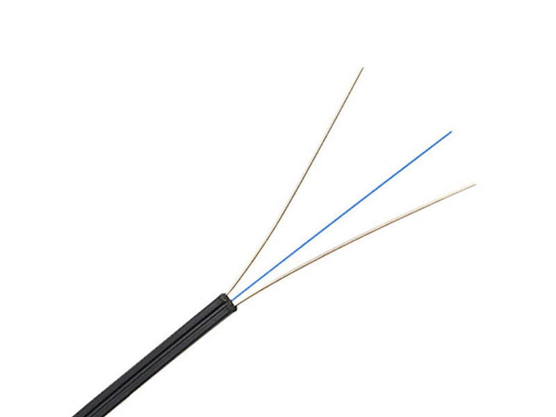 Cable de acometida plana FTTH de fibra &oacute;ptica GJXH 2B6 de 1 n&uacute;cleo para interiores Cable