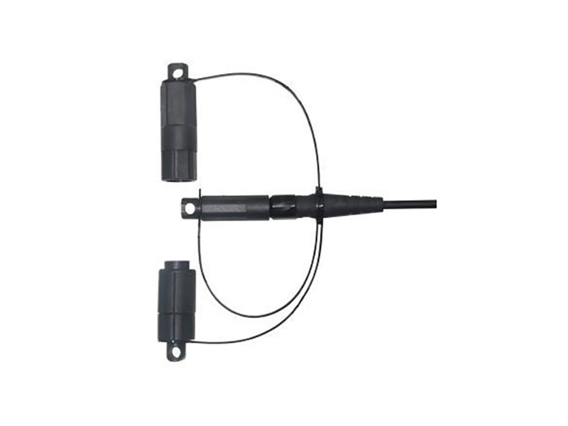 FTTH Cable de acometida de fibra resistente al agua IP68 3 en 1 SC/APC monomodo compatible con conectores OptTap/Mini/Slim