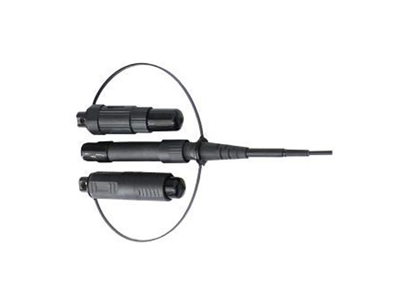 FTTH Cable de acometida de fibra resistente al agua IP68 3 en 1 SC/APC monomodo compatible con conectores OptTap/Mini/Slim