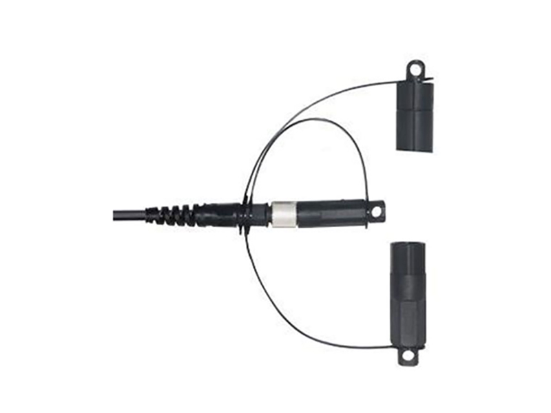 FTTH Cable de acometida de fibra resistente al agua IP68 3 en 1 SC/APC monomodo compatible con conectores OptTap/Mini/Slim