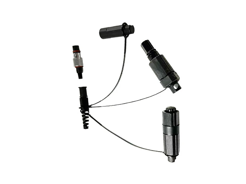 FTTH Cable de acometida de fibra resistente al agua IP68 3 en 1 SC/APC monomodo compatible con conectores OptTap/Mini/Slim