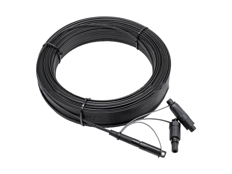 3 en 1 Tipo Compatible OPTI/FAST/SLM SC/APC 5&times;2 mm, 1 fibra (G657A2), Duro IP68 Exterior SC APC Cable impermeable ca&iacute;da preconectorizado
