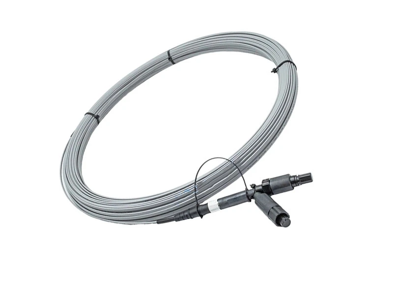 Conjunto de cable de acometida compacto 3 en 1 IP68 SC APC, FTTH Figura 8, preconectorizado, personalizado, 1F con mensajero de acero, conector impermeable para conexi&oacute;n r&aacute;pida de triple conector SC/A