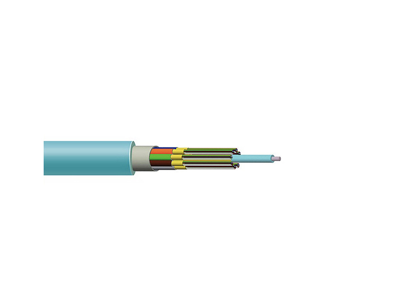 Cable de fibra &oacute;ptica para interiores en minipaquete de 9,0 mm: n&uacute;cleo 48/72/96/144, OM3/OM4 y monomodo