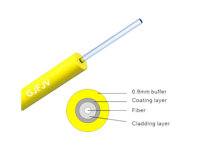 Cable de fibra &oacute;ptica con protecci&oacute;n ajustada para interiores de 0,9 mm