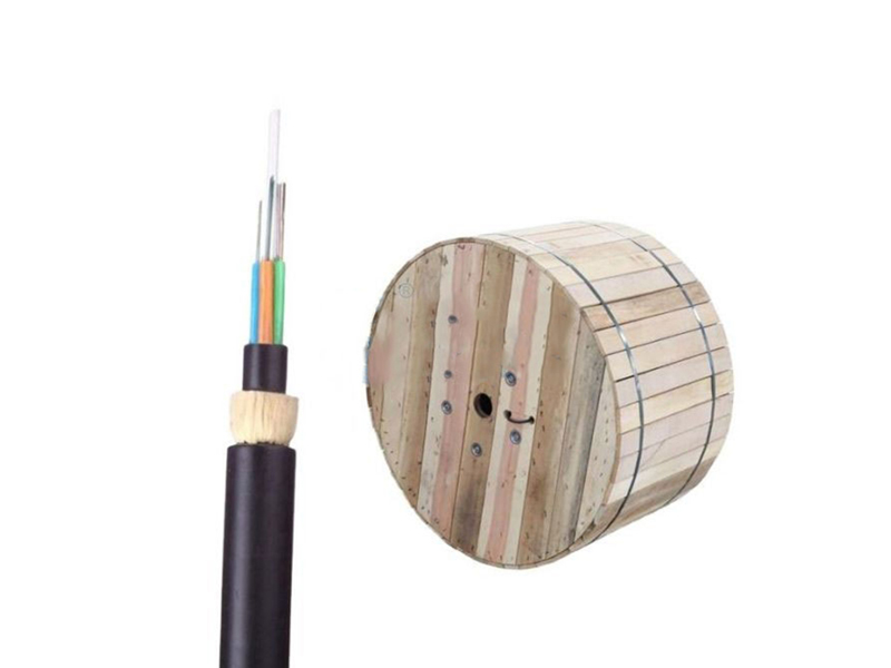 Cable ADSS de calidad para telecomunicaciones, 12 n&uacute;cleos, cable de fibra &oacute;ptica a&eacute;reo para exteriores resistente a los rayos UV, 100 m de tramo El cable ADSS monomodo G652D
