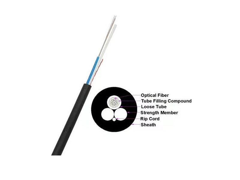 Cable de fibra &oacute;ptica a&eacute;reo autoportante ASU