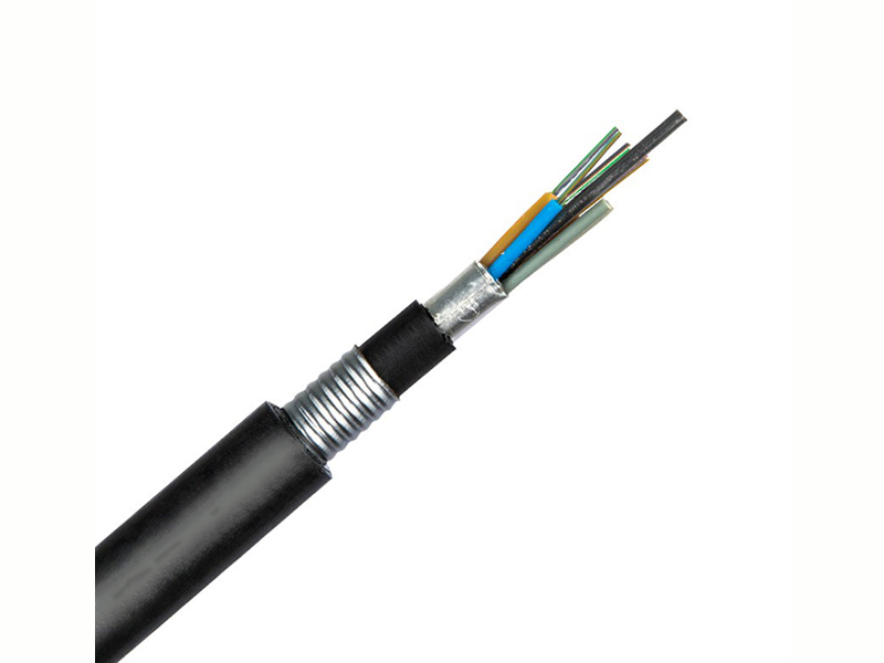 Cable de fibra &oacute;ptica enterrado directamente con doble armadura GYTA53 de doble armadura