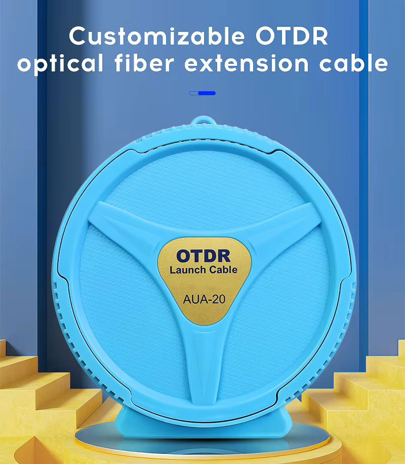 OTDR Launch SC/UPC-LC/UPC caja de Cable de fibra 50m 300m 500m 1km 2km Cable de línea de extensión de prueba de fibra óptica OTDR 