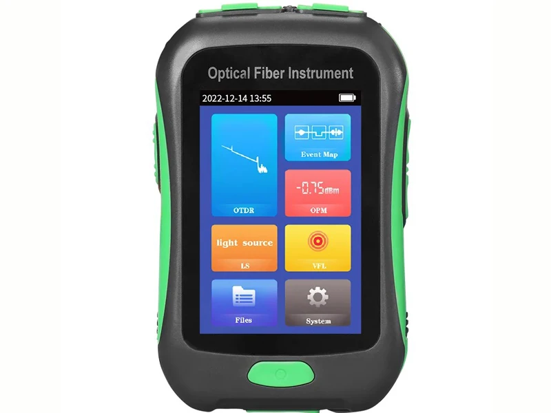Reflect&oacute;metro &oacute;ptico en el dominio del tiempo AUA-16U/A 80 KM Mini probador de fibra OTDR inteligente multifuncional 5 en 1 de 1550 nm