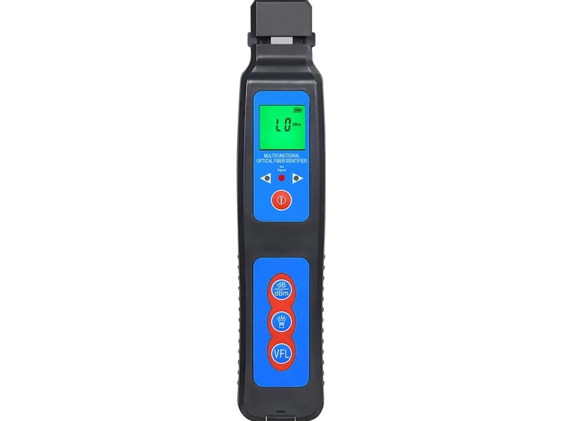 Bater&iacute;a seca AUA-40A Configuraci&oacute;n de dispositivo fijo 4 en 1 OFI+10mw VFL+LED 3 en 1 SM MM cable de fibra Identificador de fibra &oacute;ptica