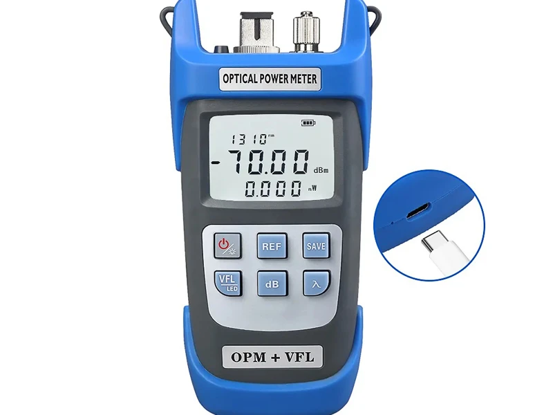 OPM VFL recargable de alta precisi&oacute;n con m&aacute;quina LED 3 en 1, probador de fibra &oacute;ptica, medidor de potencia &oacute;ptica Medidor de potencia &oacute;ptica Locator