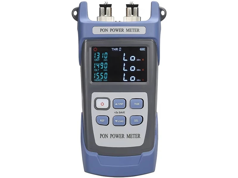 Prueba en l&iacute;nea de detecci&oacute;n de red AUA-320U/320A SC/FC/UPC/APC 1310 1490 1550 nm PON Medidor de potencia &oacute;ptica