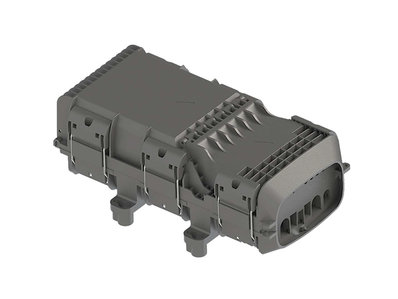 Cierre de parche y empalme de fibra &oacute;ptica sellado con gel de 8 puertos con adaptadores SC/APC